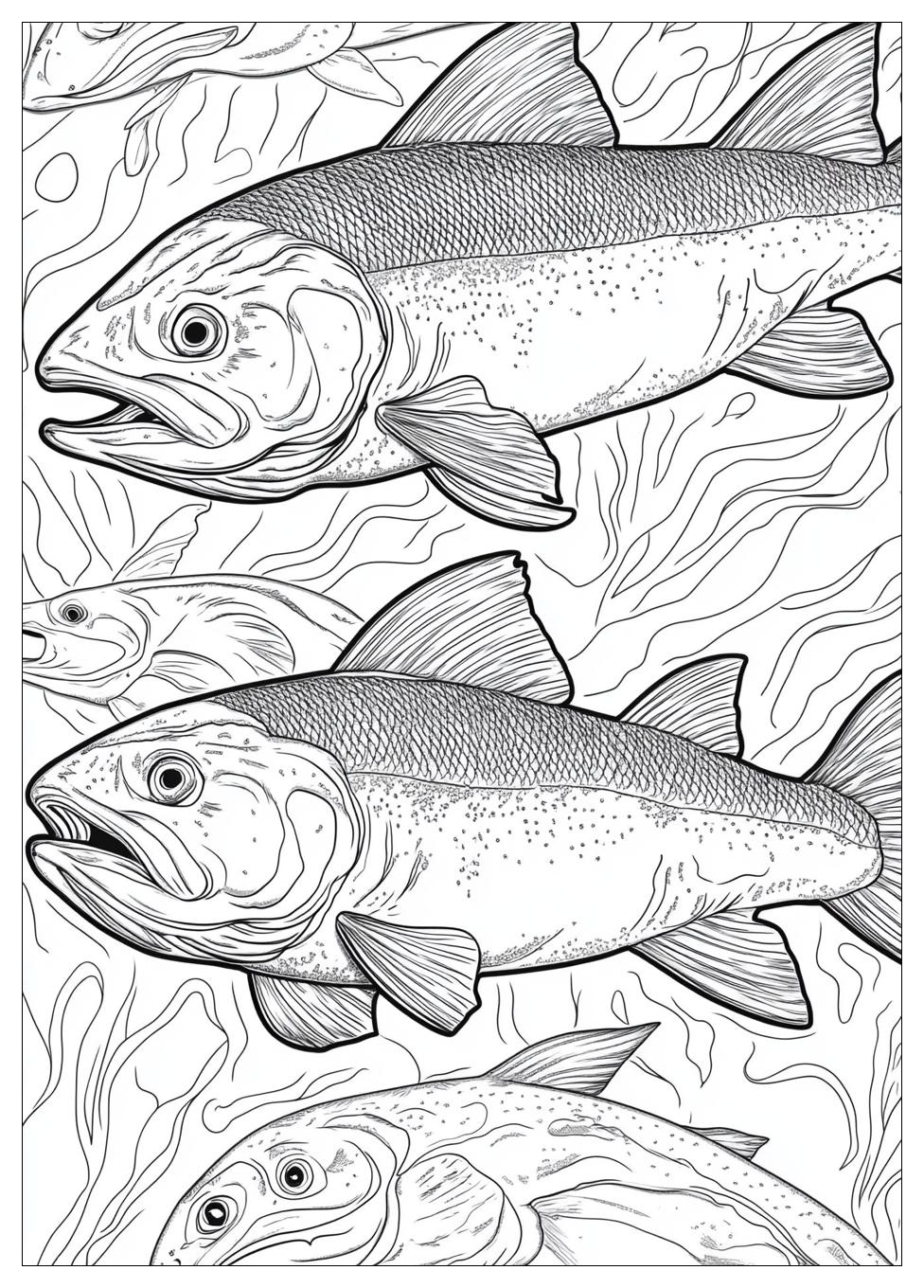 Salmon Coloring Pages-19