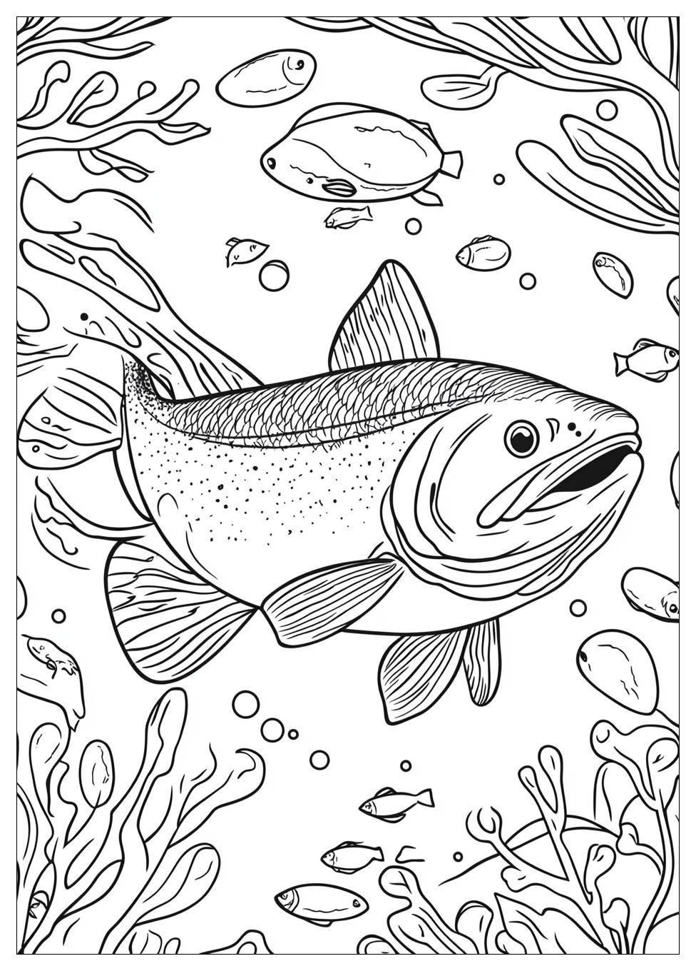 Salmon Coloring Pages-2