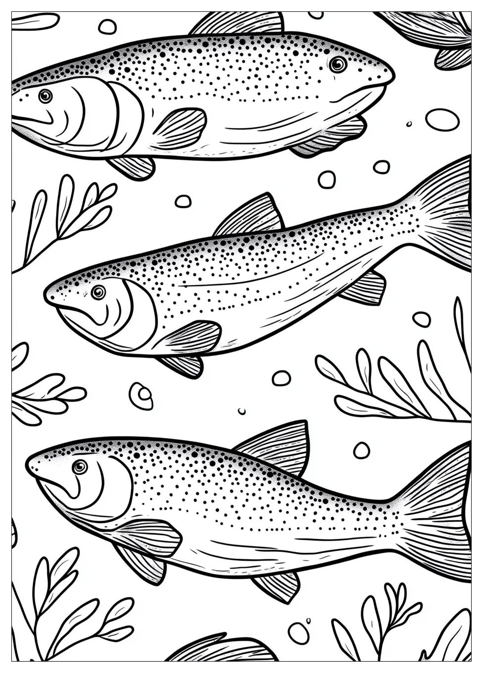 Salmon Coloring Pages-20