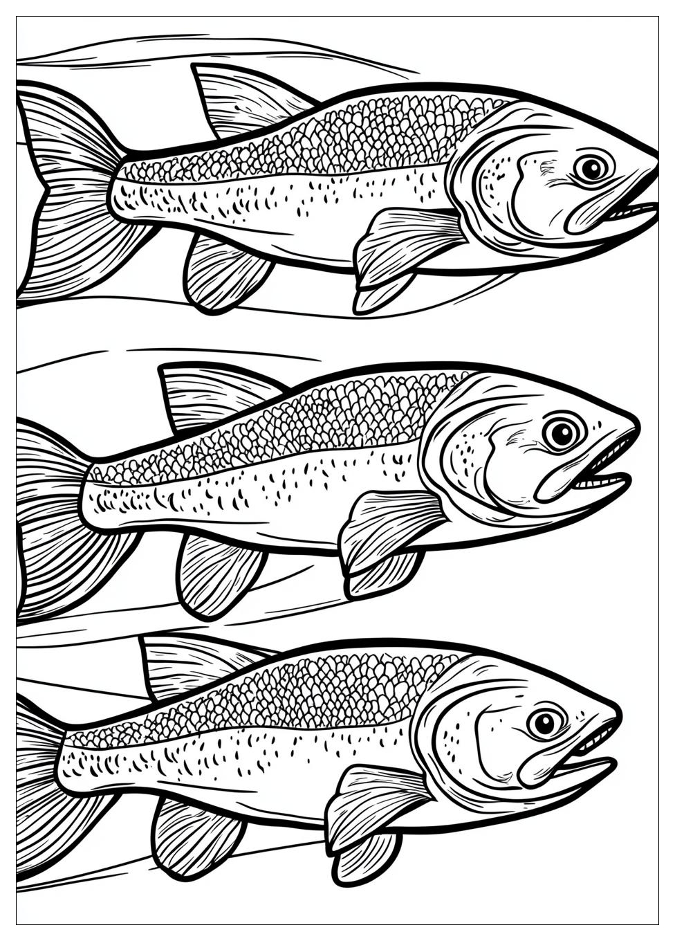 Salmon Coloring Pages-3
