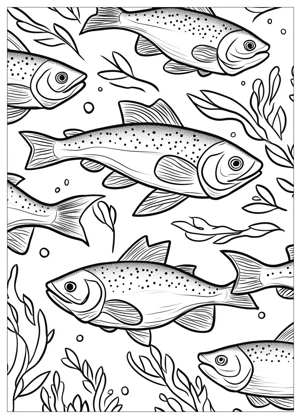 Salmon Coloring Pages-5
