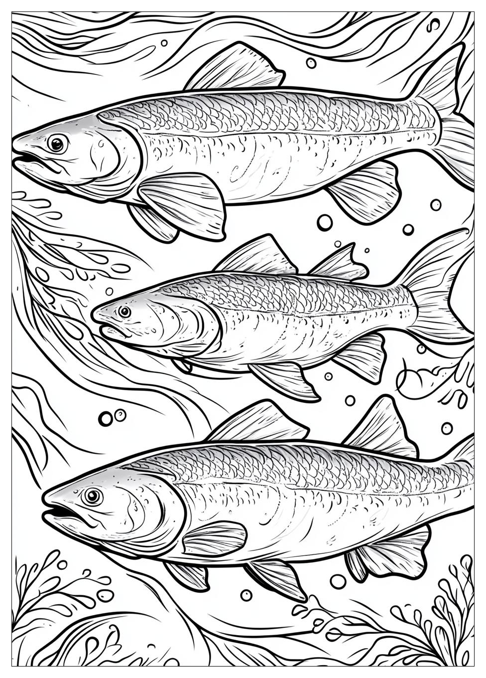 Salmon Coloring Pages-6