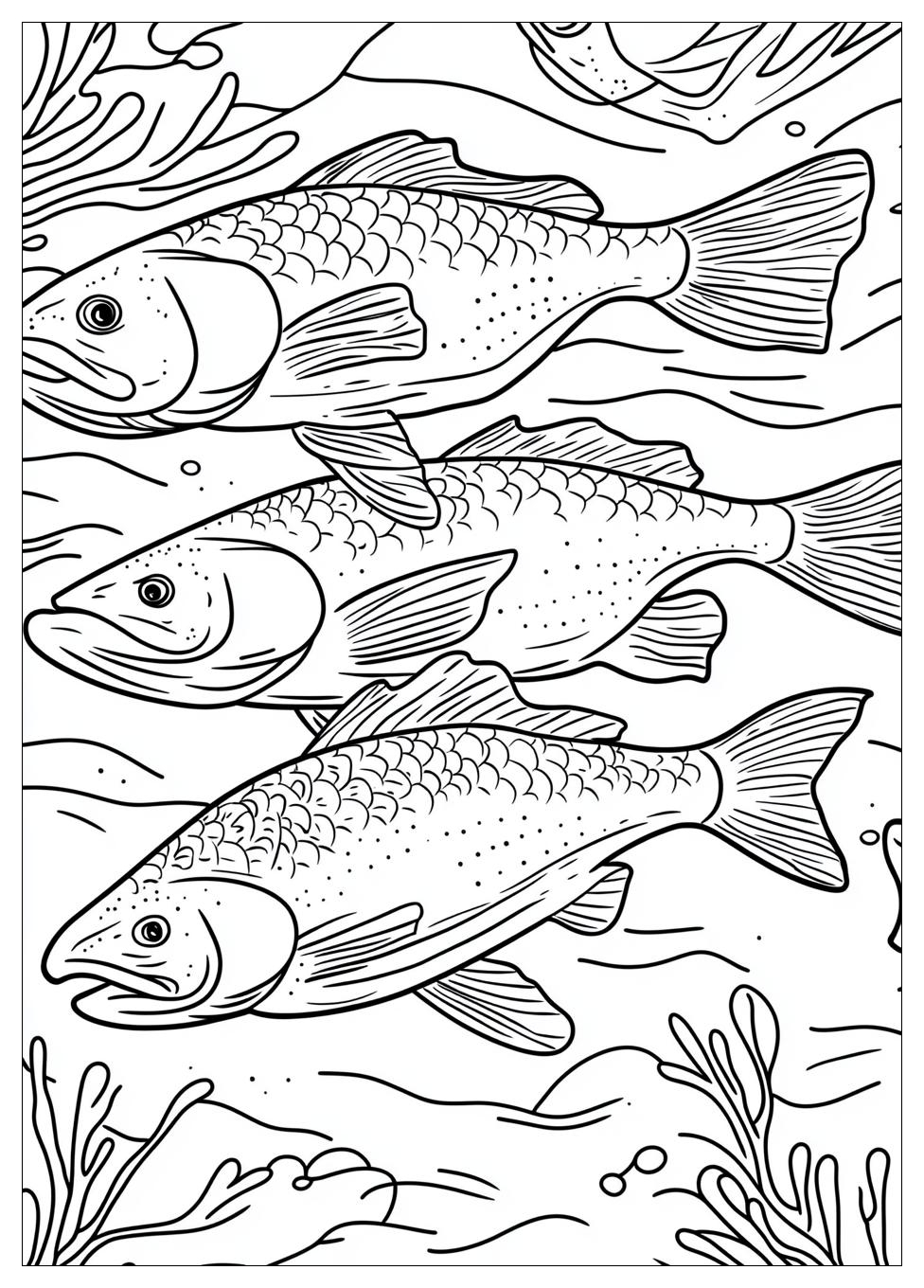 Salmon Coloring Pages-7