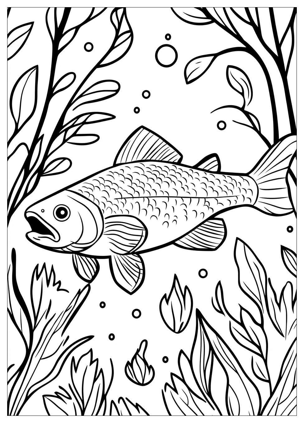 Salmon Coloring Pages-8