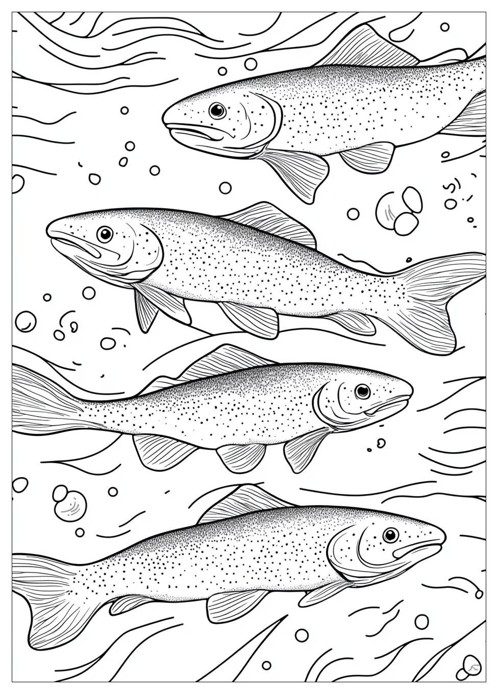 Salmon Coloring Pages-9
