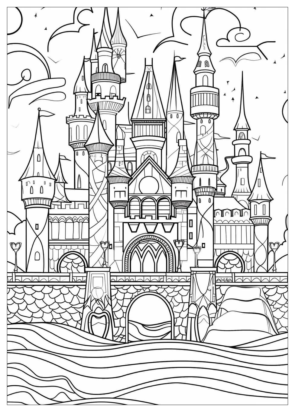 Sand Castle Coloring Pages-17