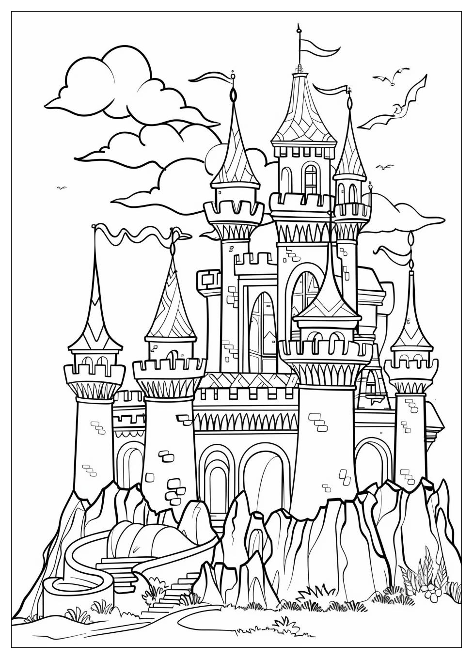 Sand Castle Coloring Pages-18