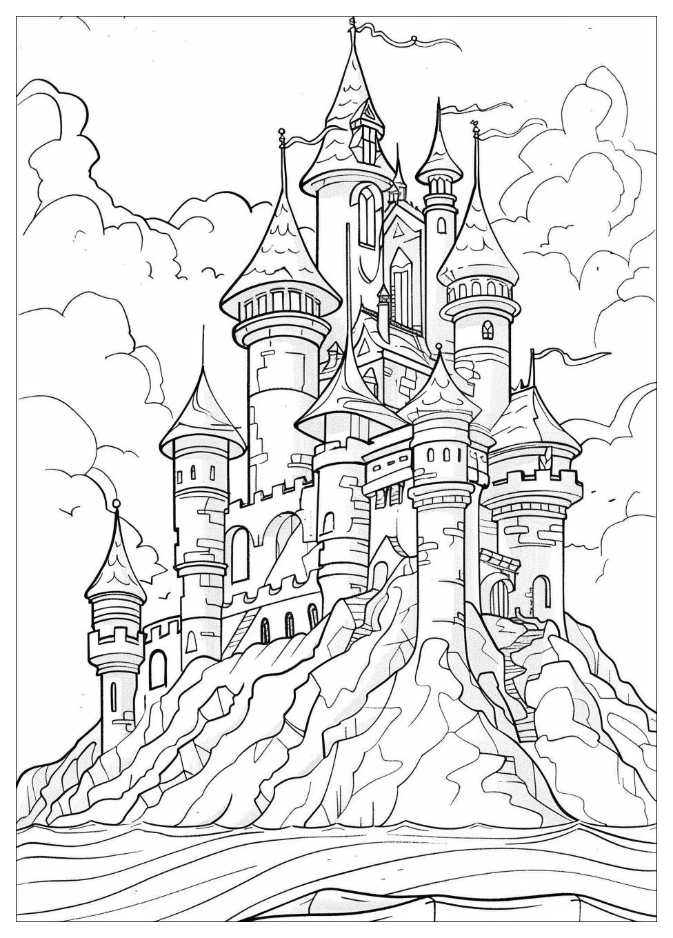 Sand Castle Coloring Pages-19