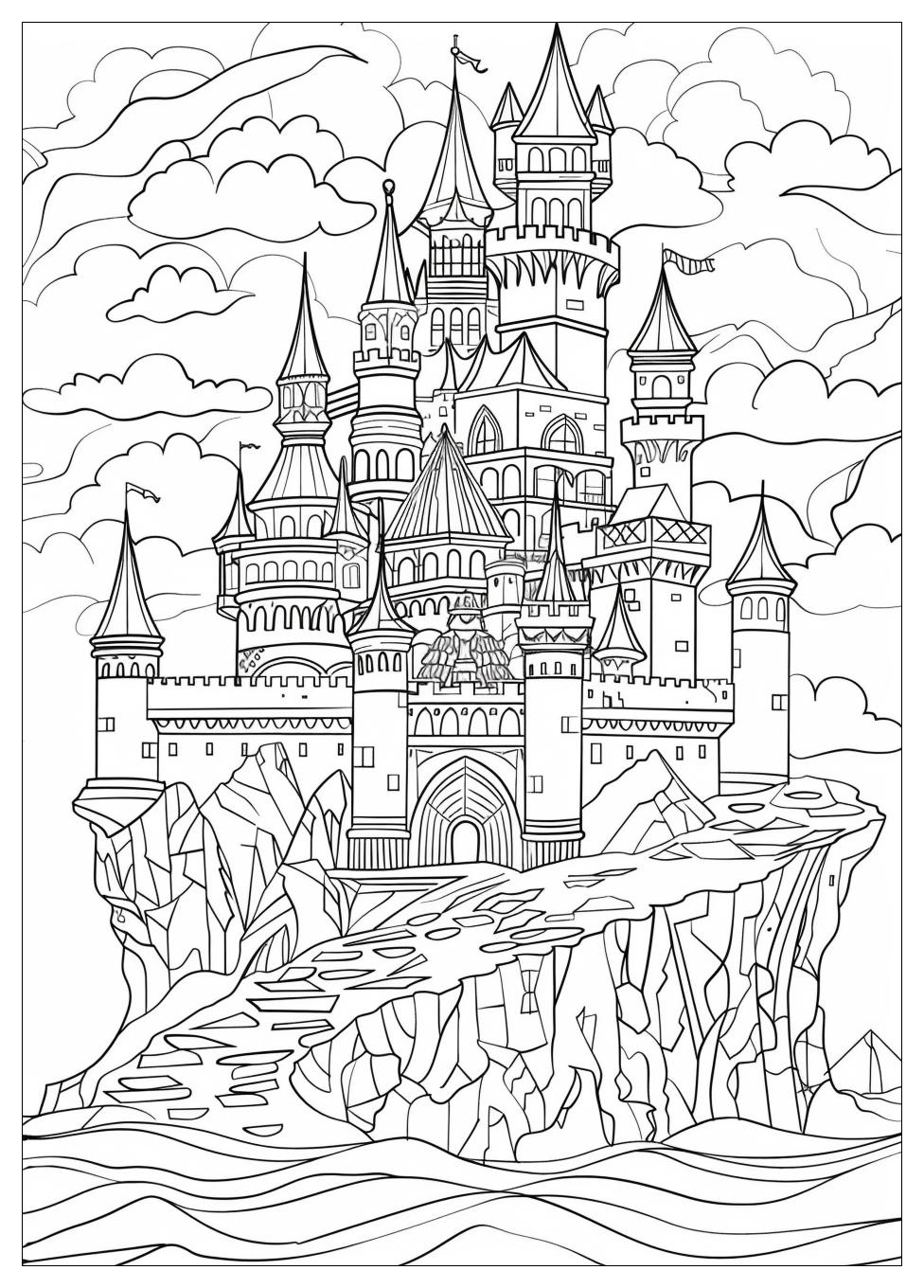 Sand Castle Coloring Pages-20
