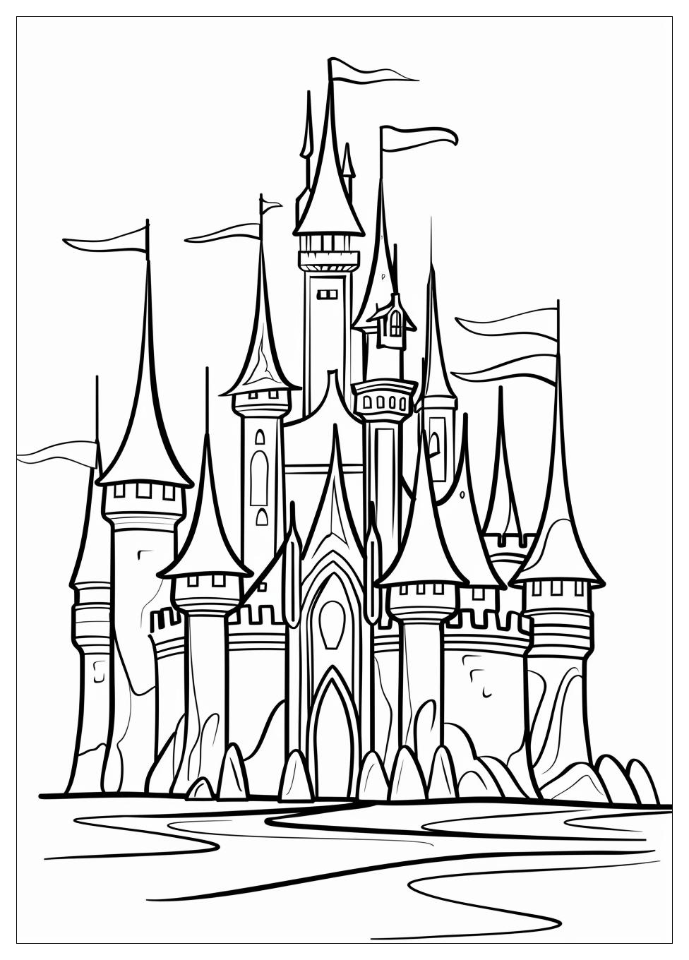 Sand Castle Coloring Pages-3