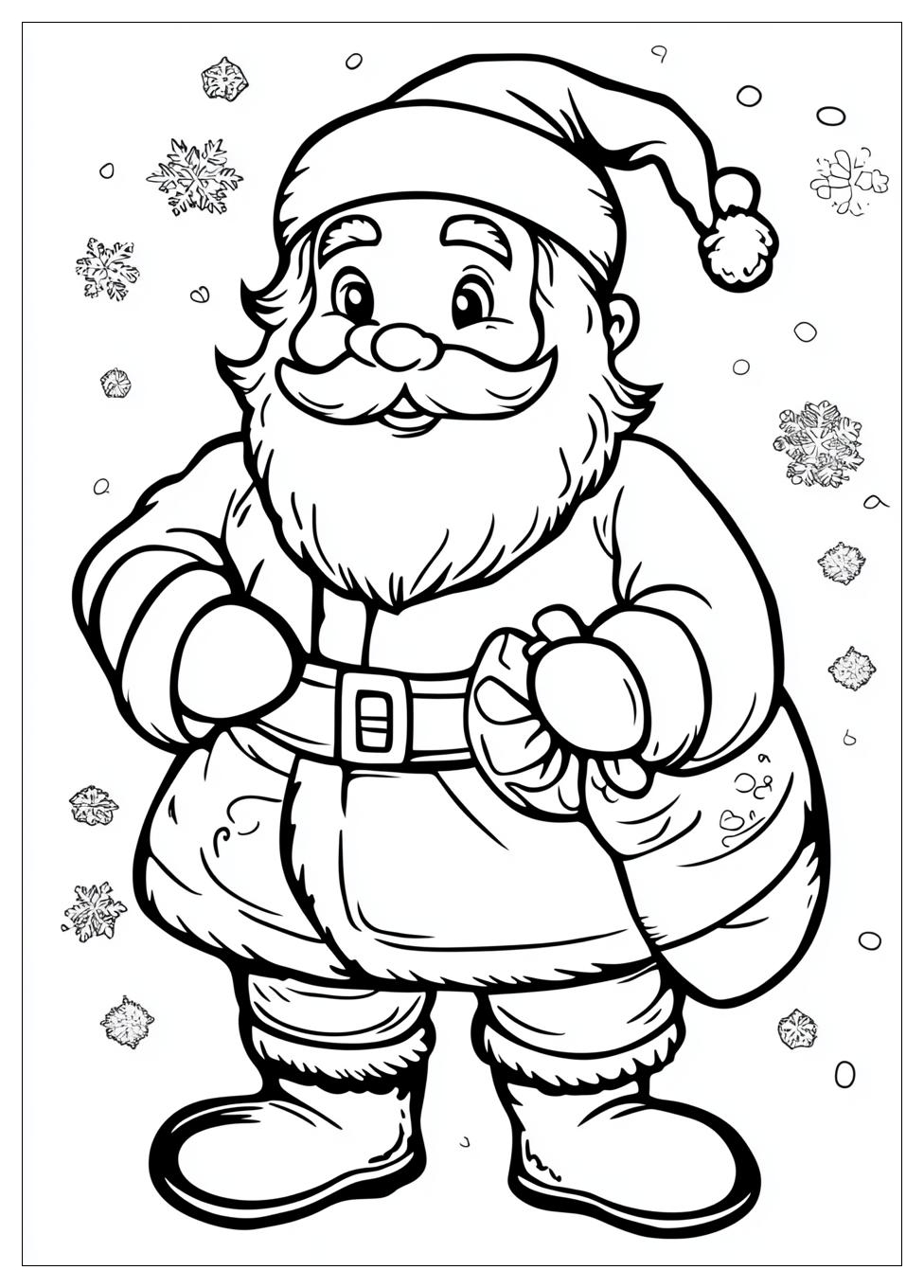 Santa Coloring Pages-1