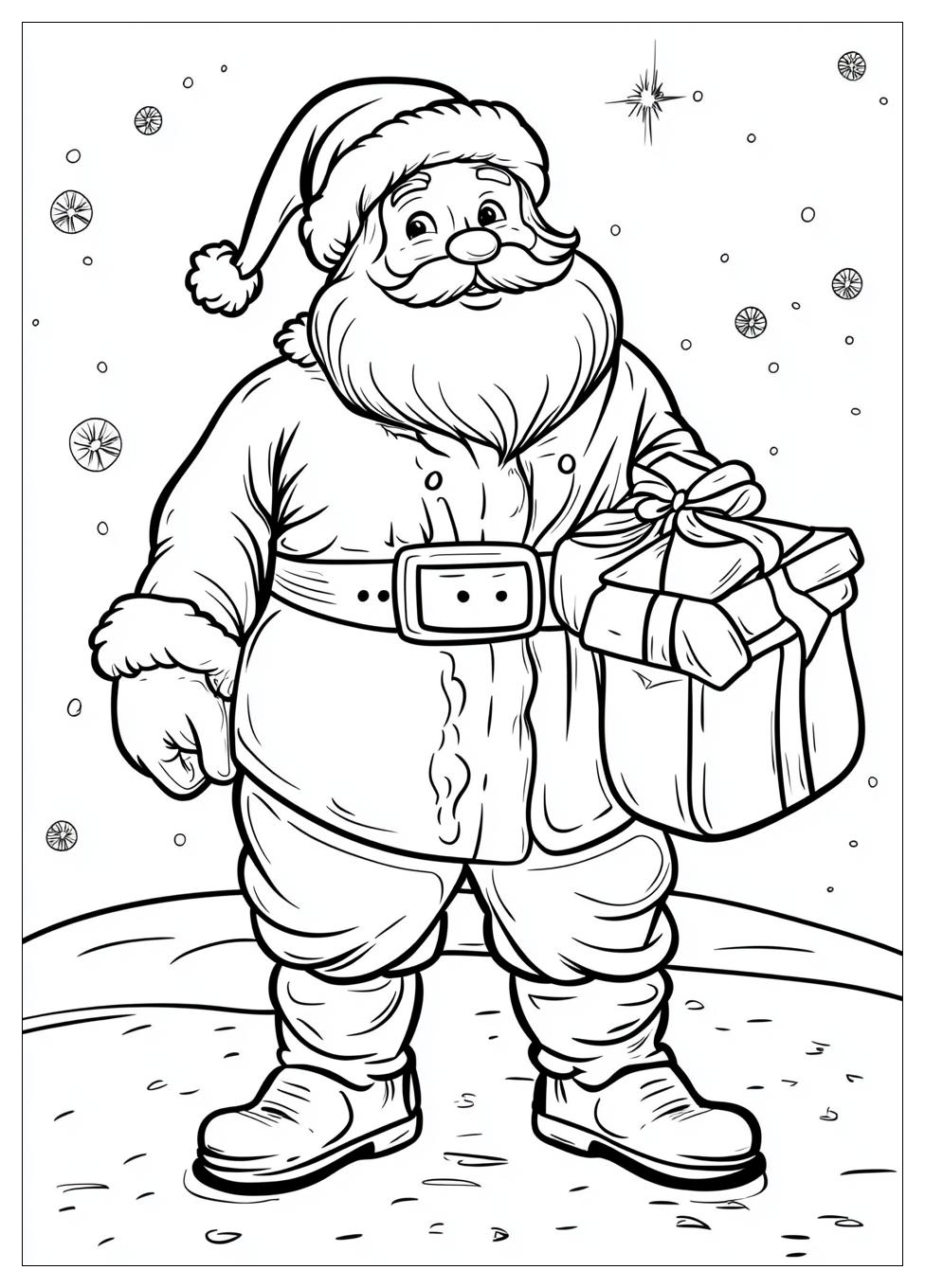 Santa Coloring Pages-10