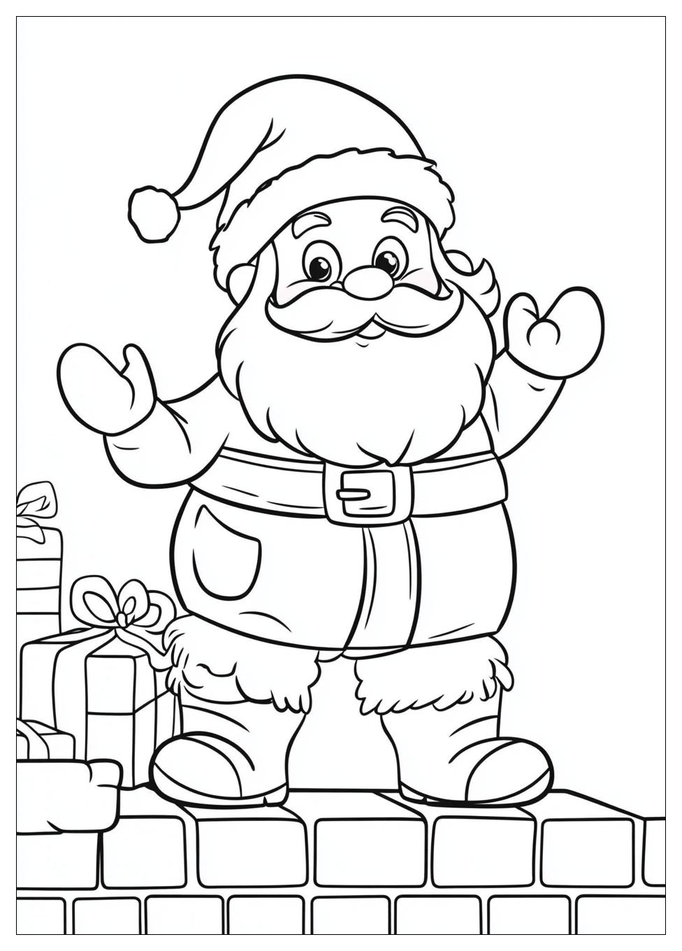 Santa Coloring Pages-11