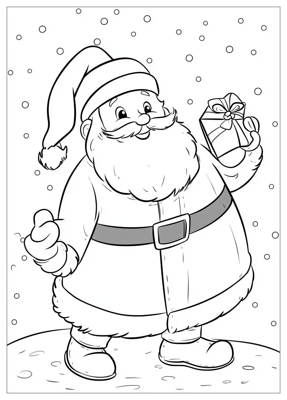 Santa Coloring Pages-12