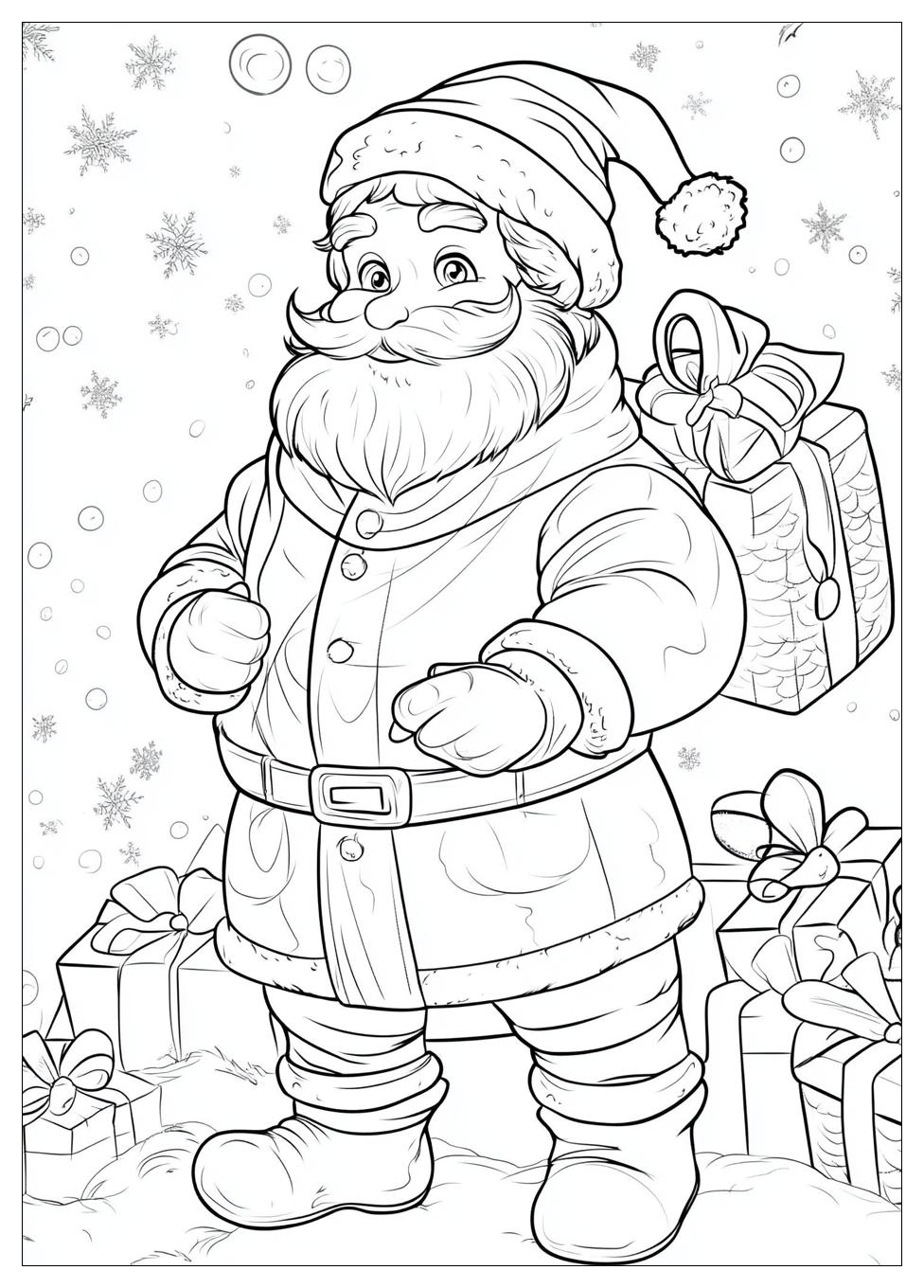 Santa Coloring Pages-15