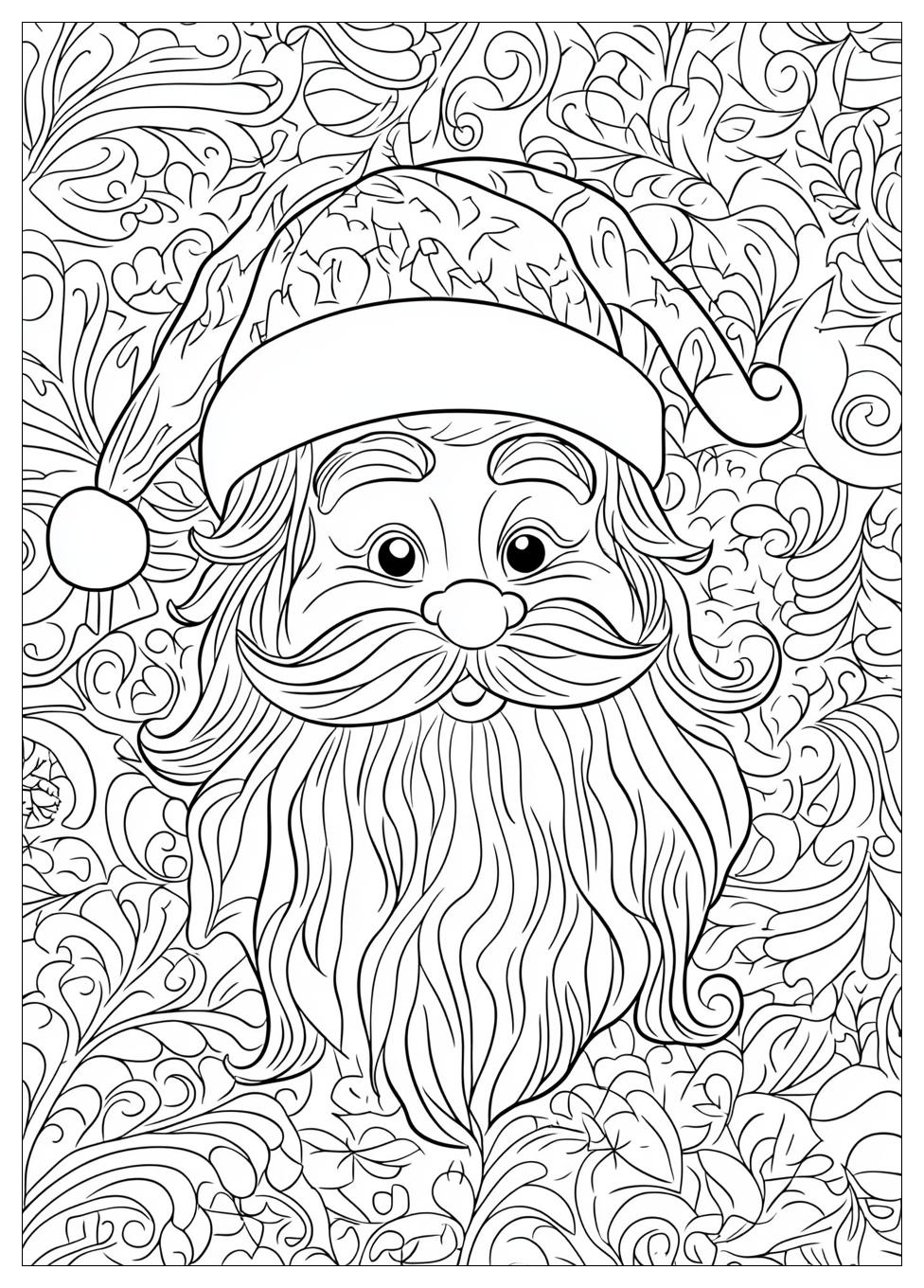 Santa Coloring Pages-19