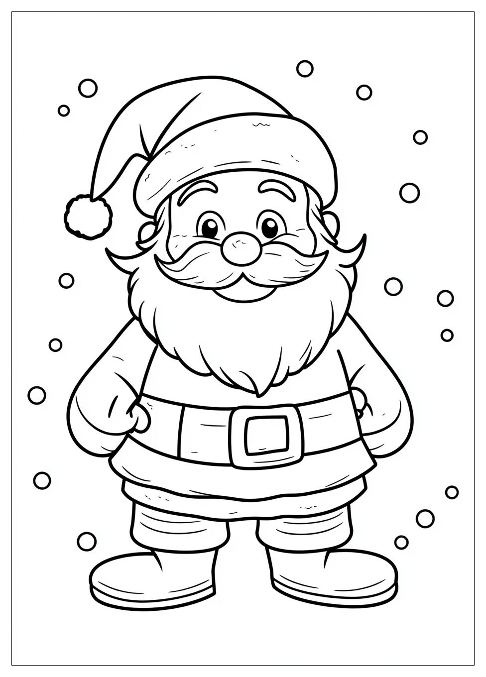 Santa Coloring Pages-2
