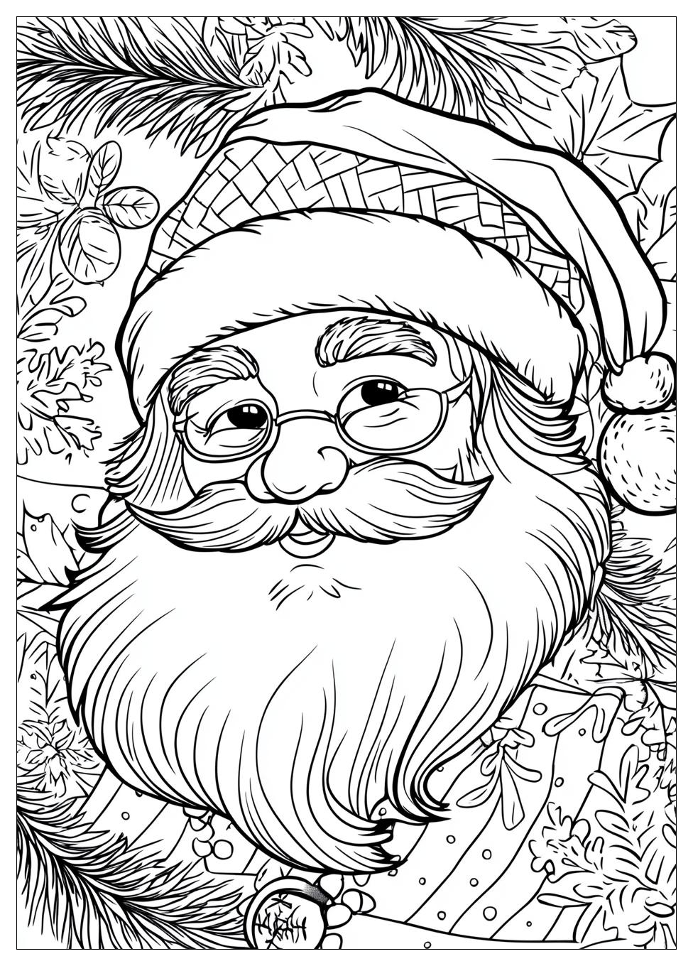 Santa Coloring Pages-20