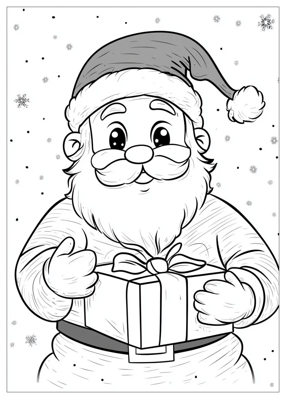 Santa Coloring Pages-5