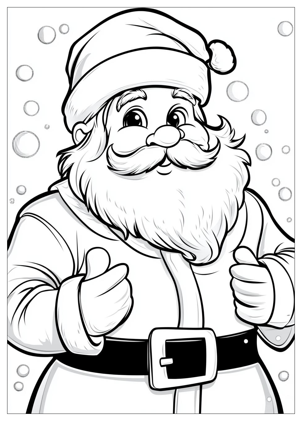 Santa Coloring Pages-6