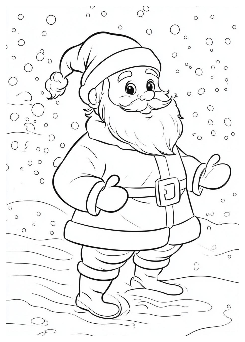 Santa Coloring Pages-7