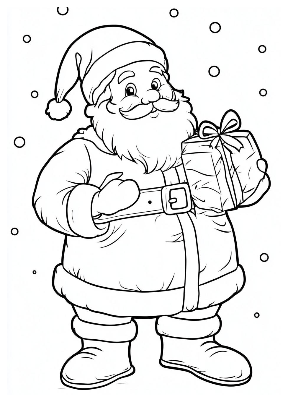 Santa Coloring Pages-8