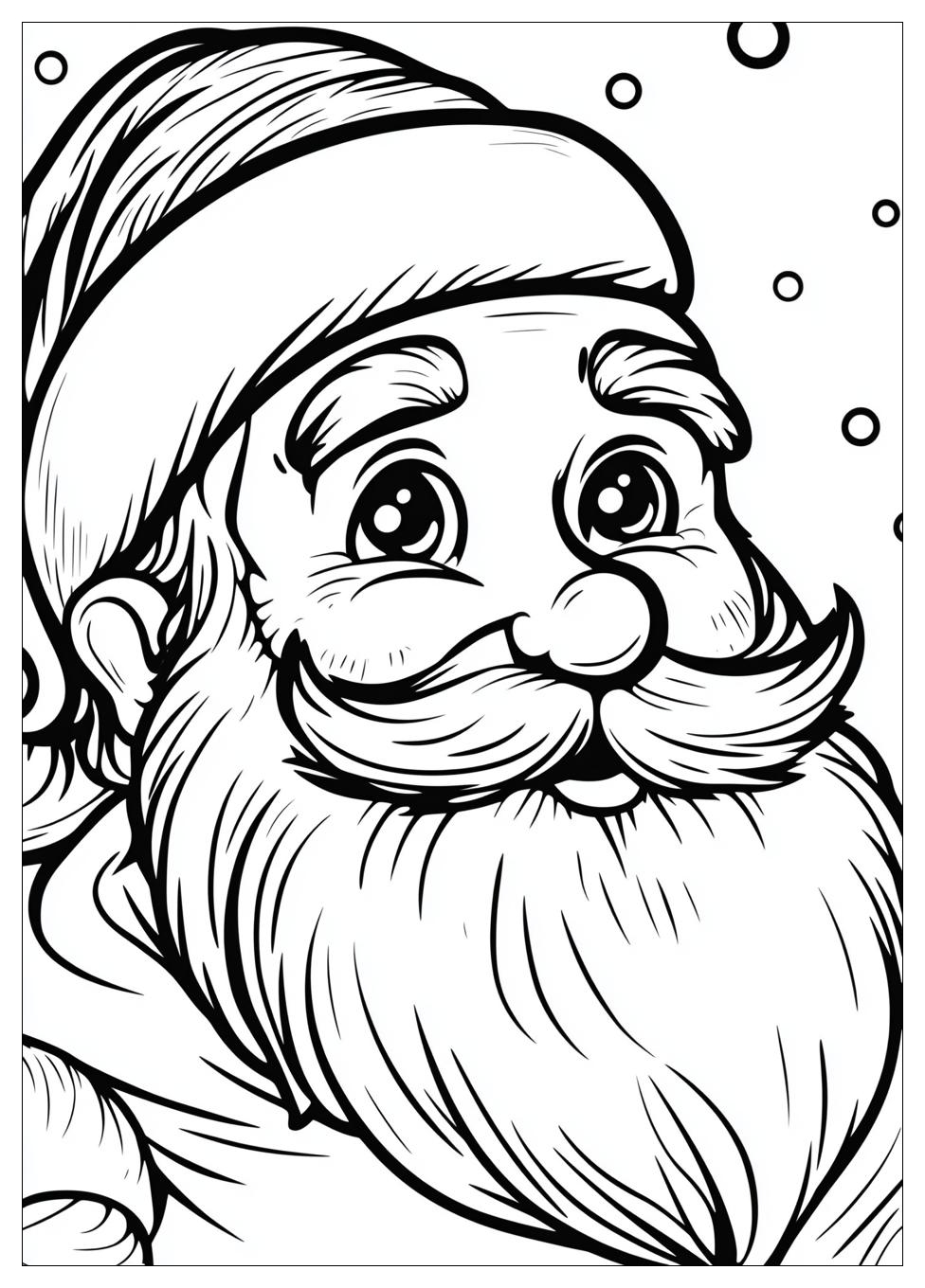 Santa Coloring Pages-9