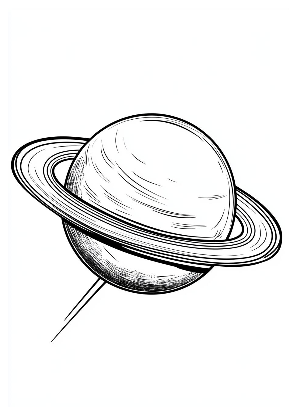 Saturn Coloring Pages-1