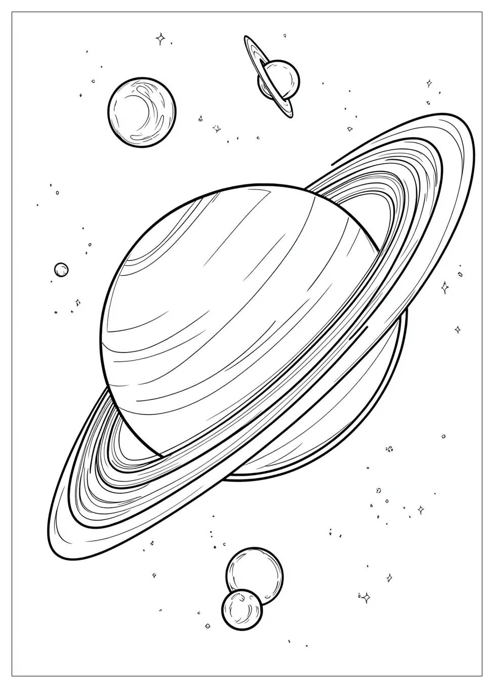 Saturn Coloring Pages-11