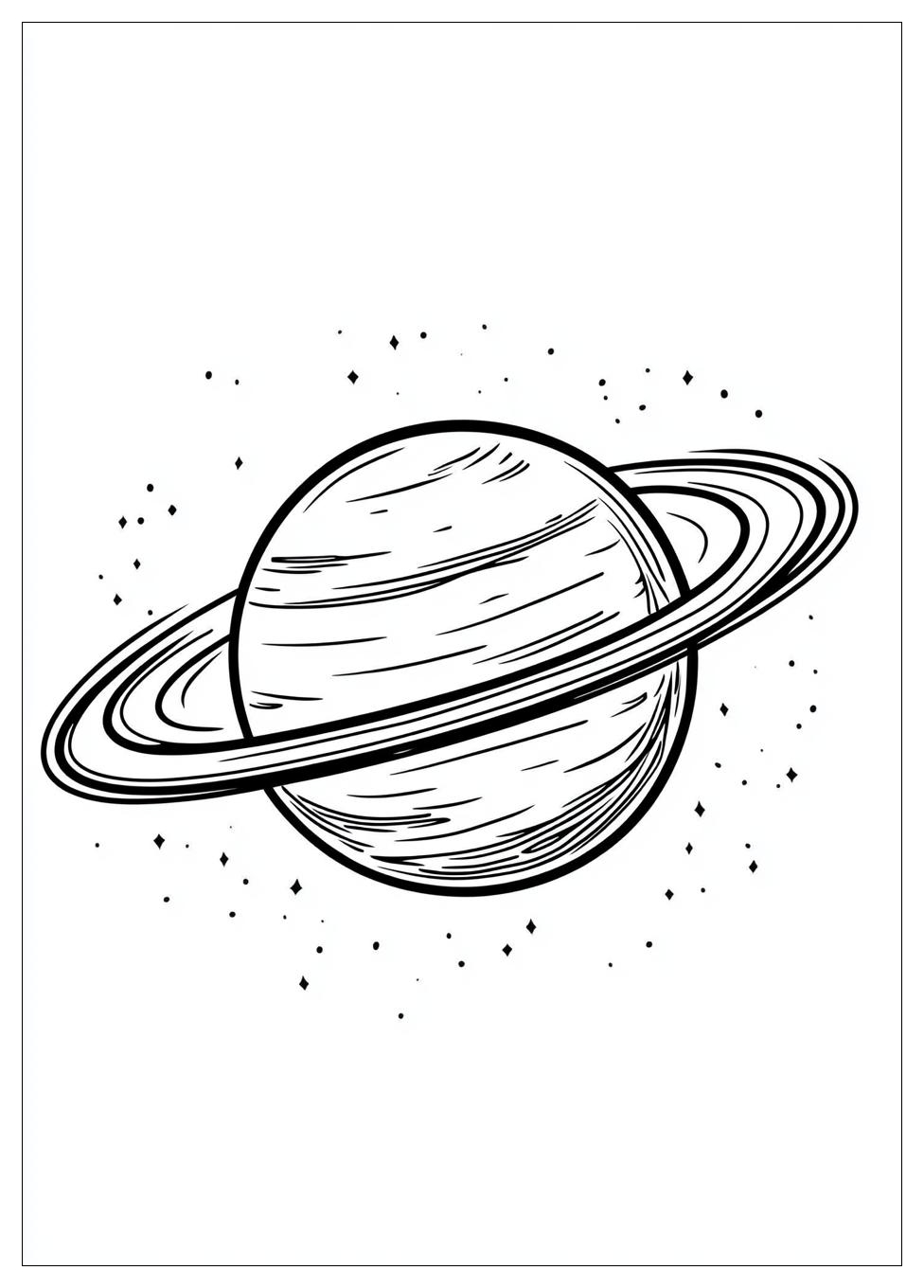 Saturn Coloring Pages-12