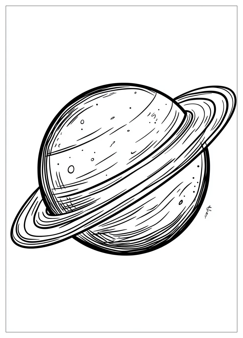 Saturn Coloring Pages-2