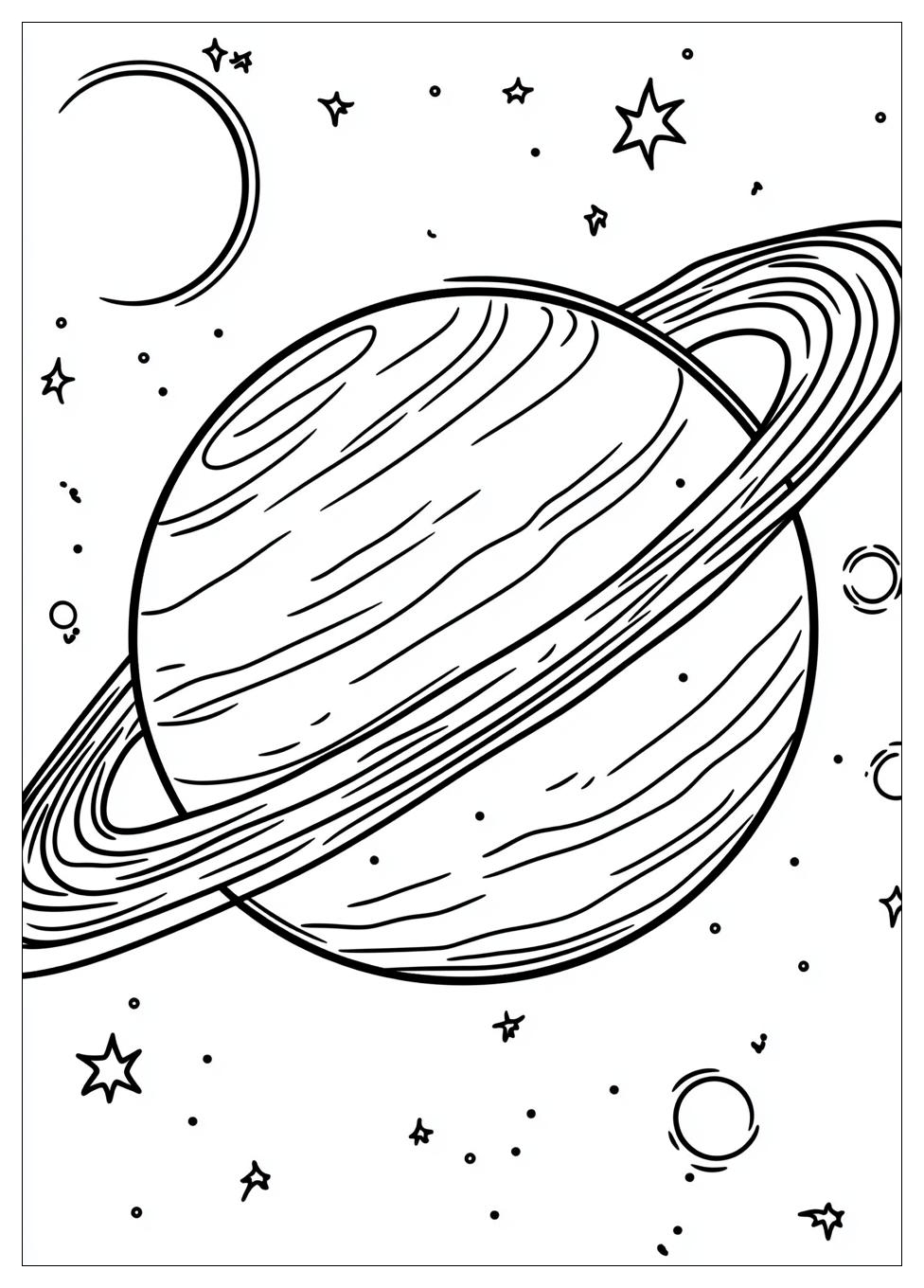 Saturn Coloring Pages-4
