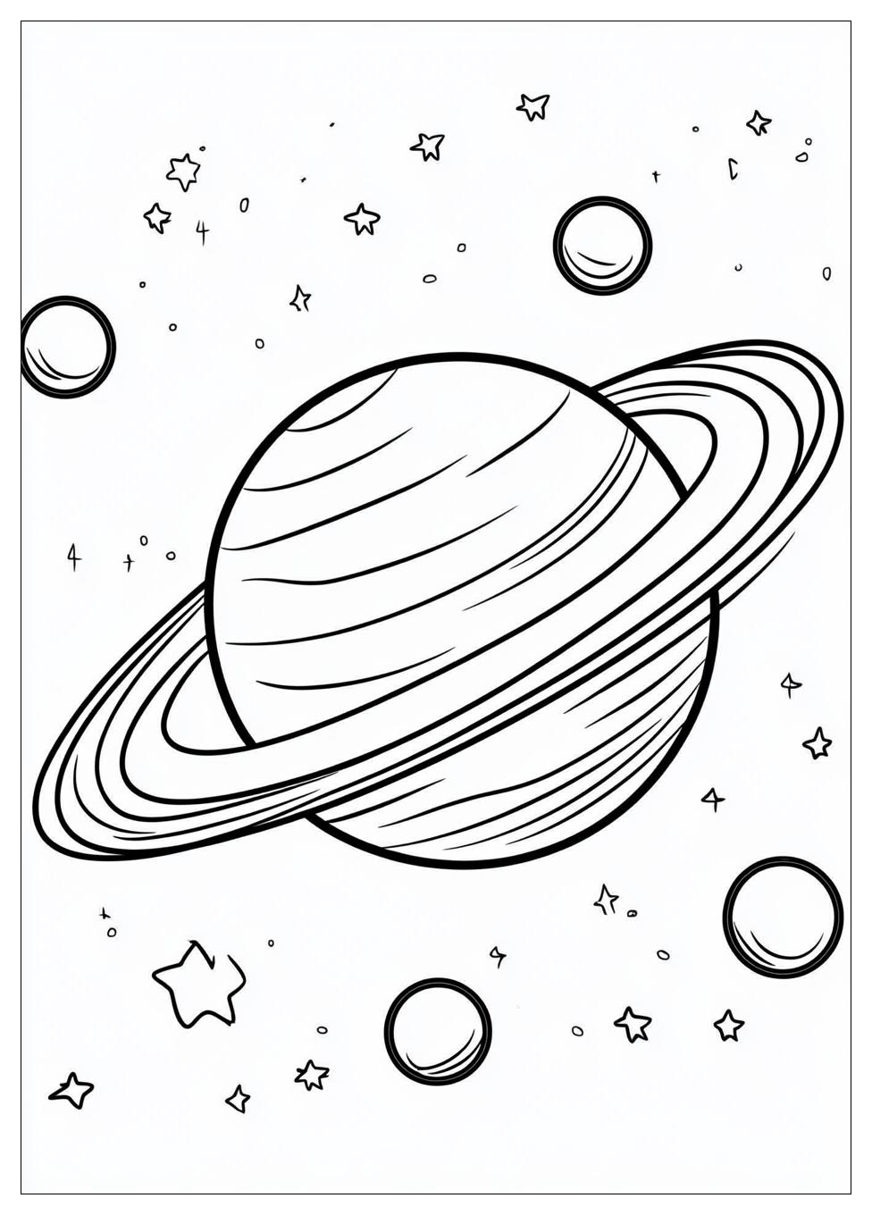 Saturn Coloring Pages-5