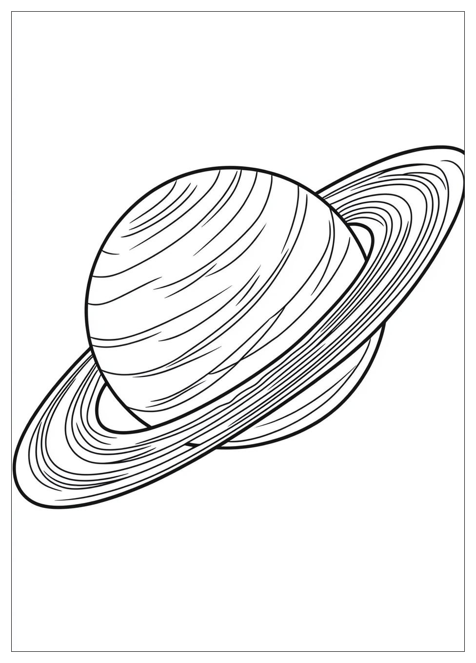 Saturn Coloring Pages-6