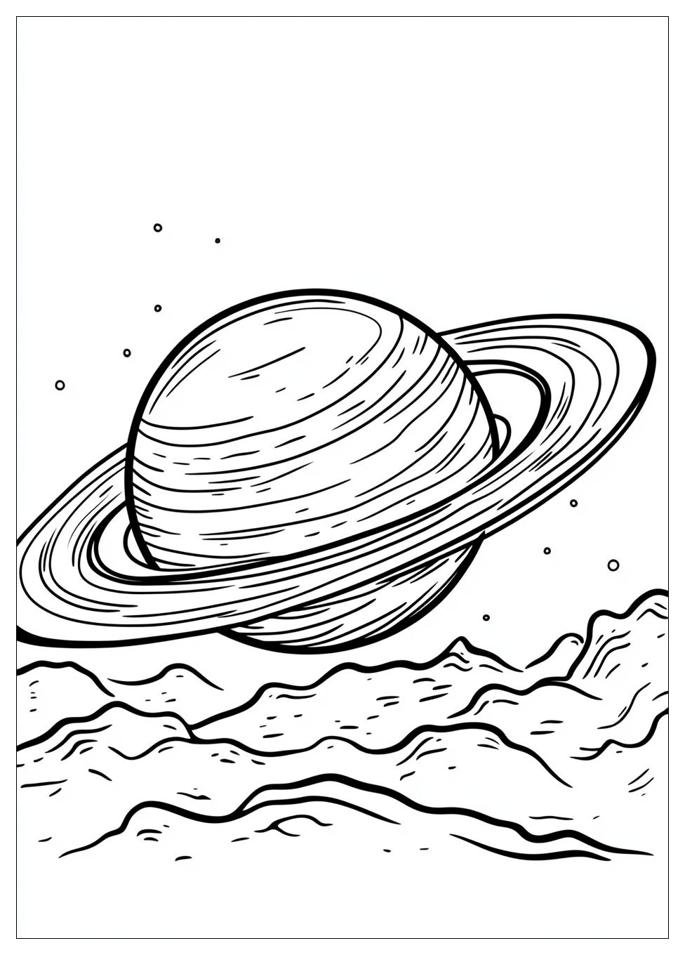 Saturn Coloring Pages-7