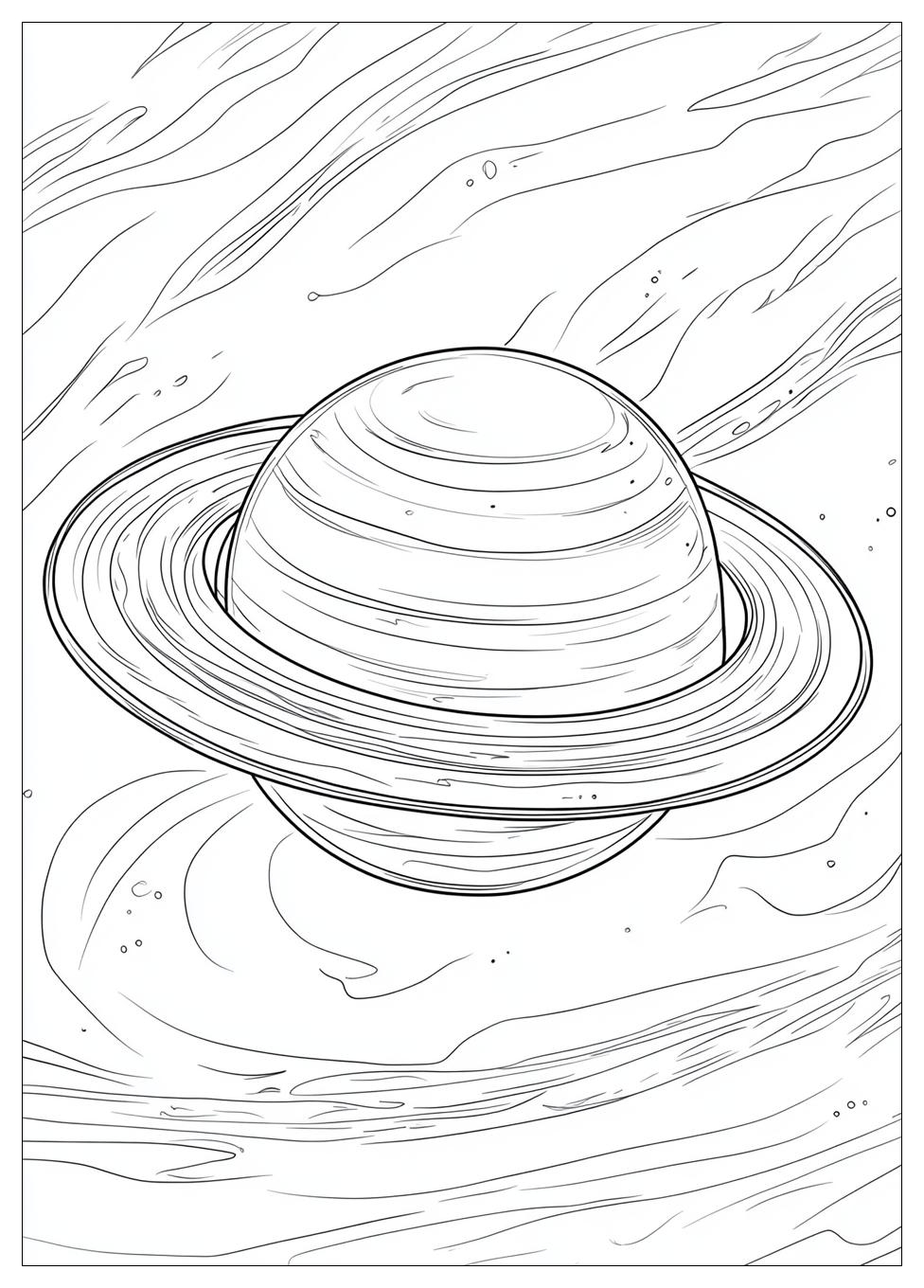 Saturn Coloring Pages-8