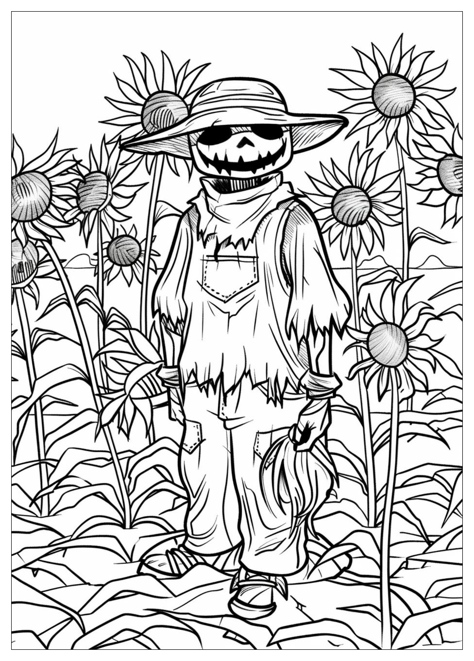 Scarecrow Coloring Pages-11