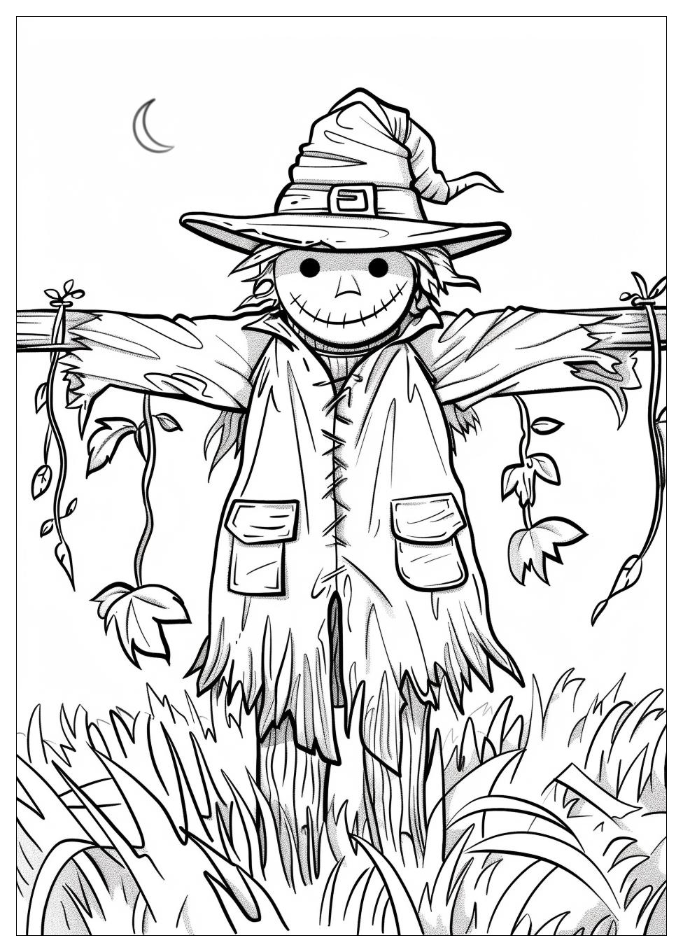 Scarecrow Coloring Pages-12