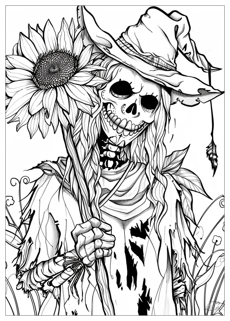 Scarecrow Coloring Pages-14