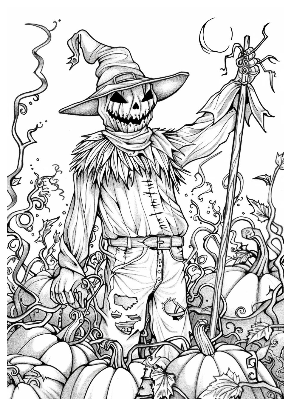 Scarecrow Coloring Pages-16