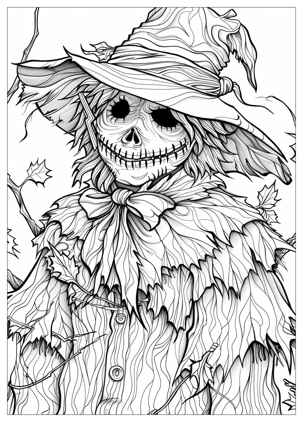 Scarecrow Coloring Pages-18