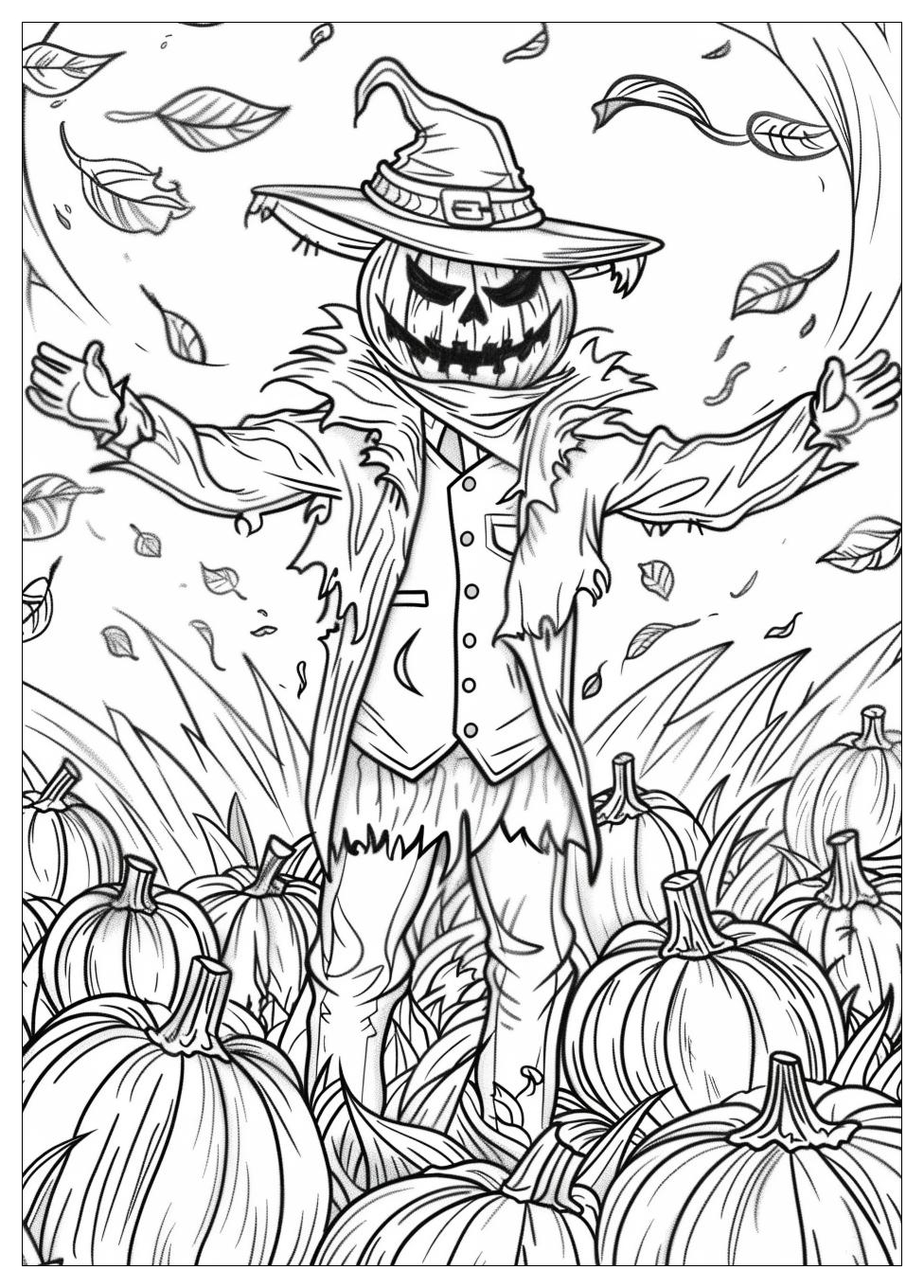 Scarecrow Coloring Pages-19