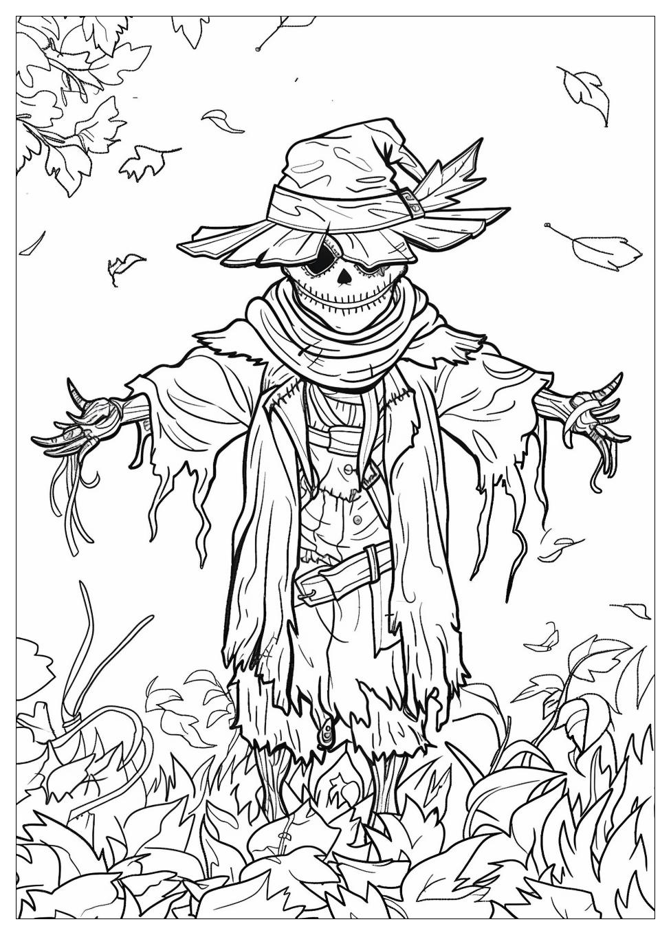Scarecrow Coloring Pages-2