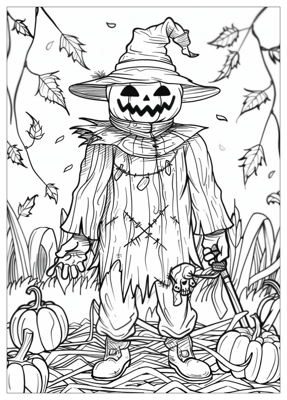 Scarecrow Coloring Pages-3