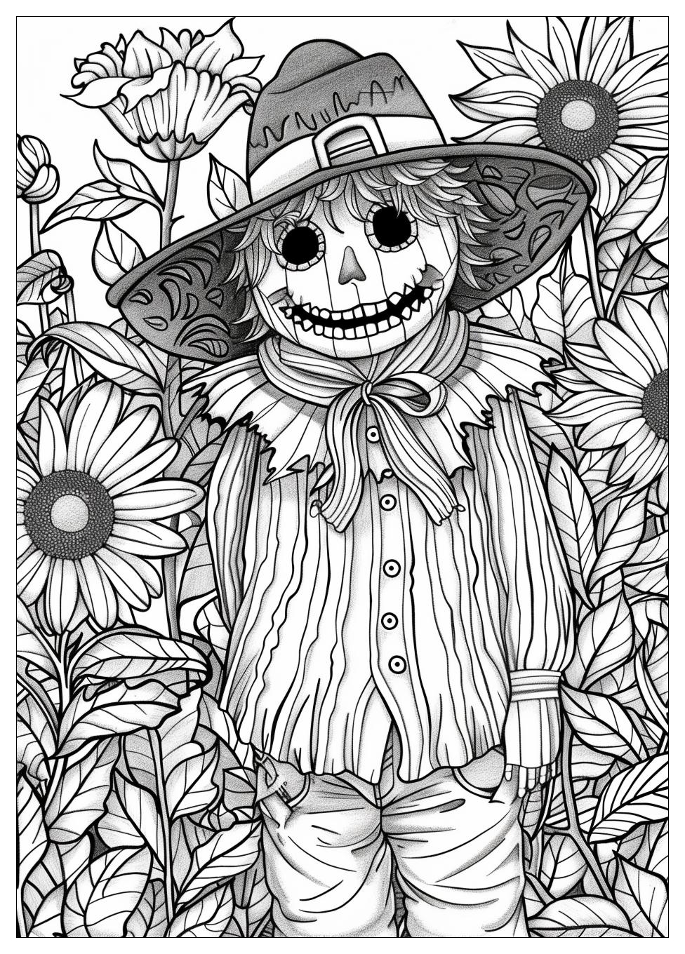 Scarecrow Coloring Pages-5