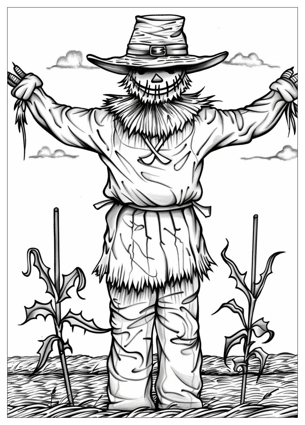 Scarecrow Coloring Pages-6