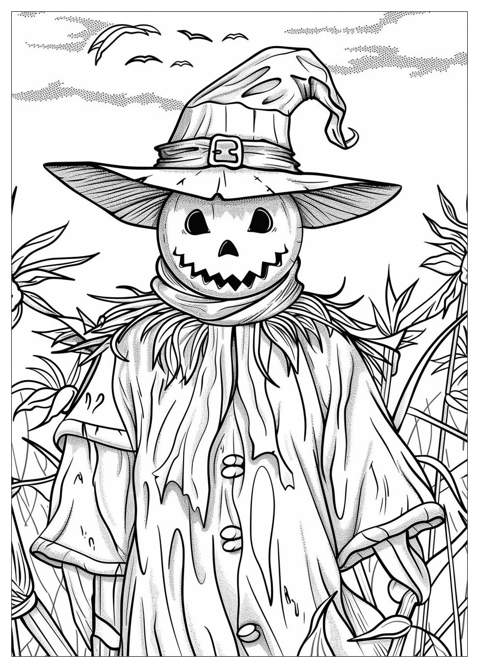 Scarecrow Coloring Pages-7