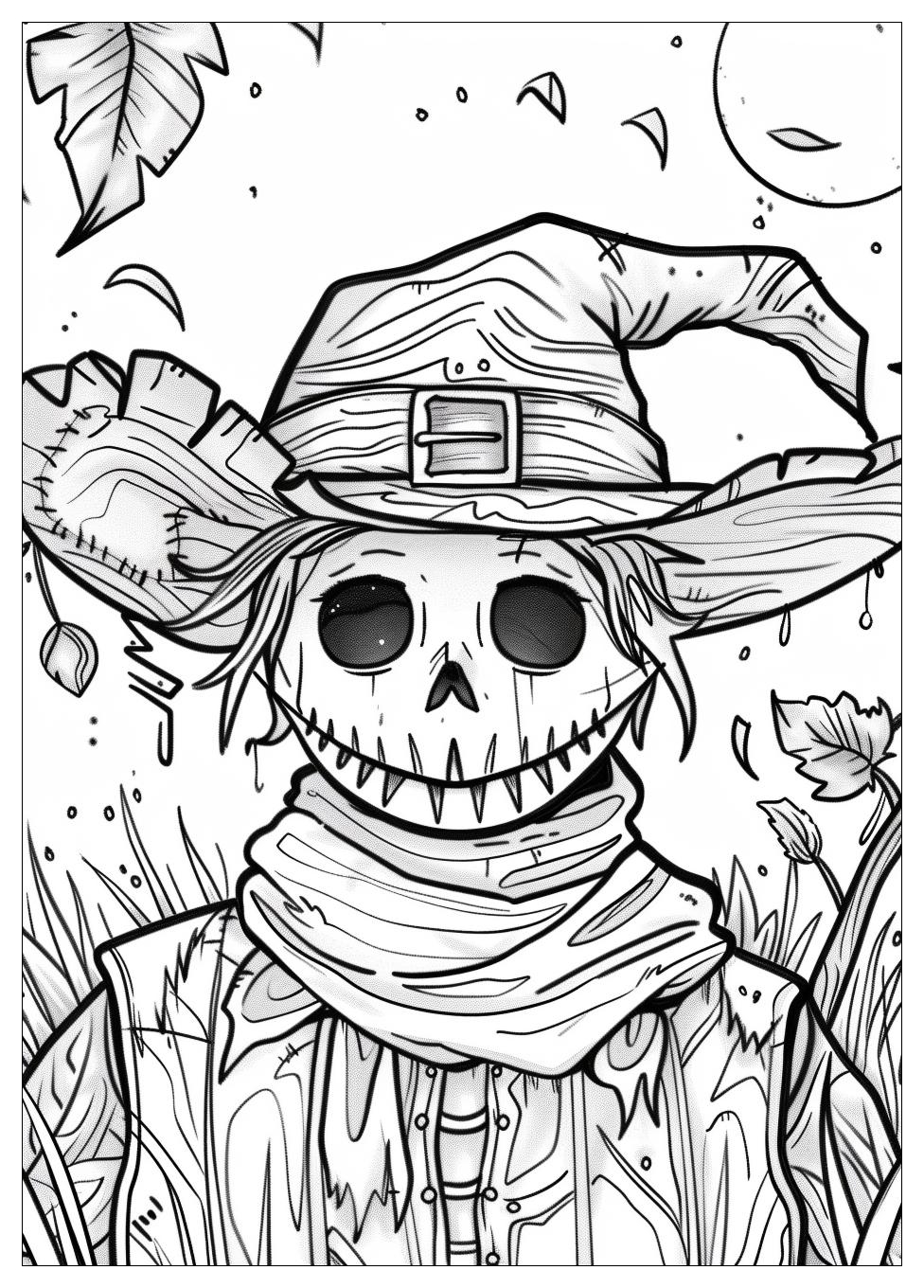 Scarecrow Coloring Pages-9