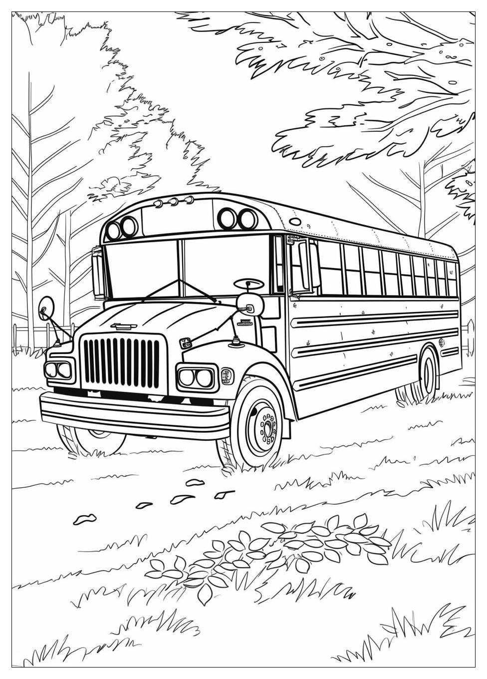 School Bus Coloring Pages-5