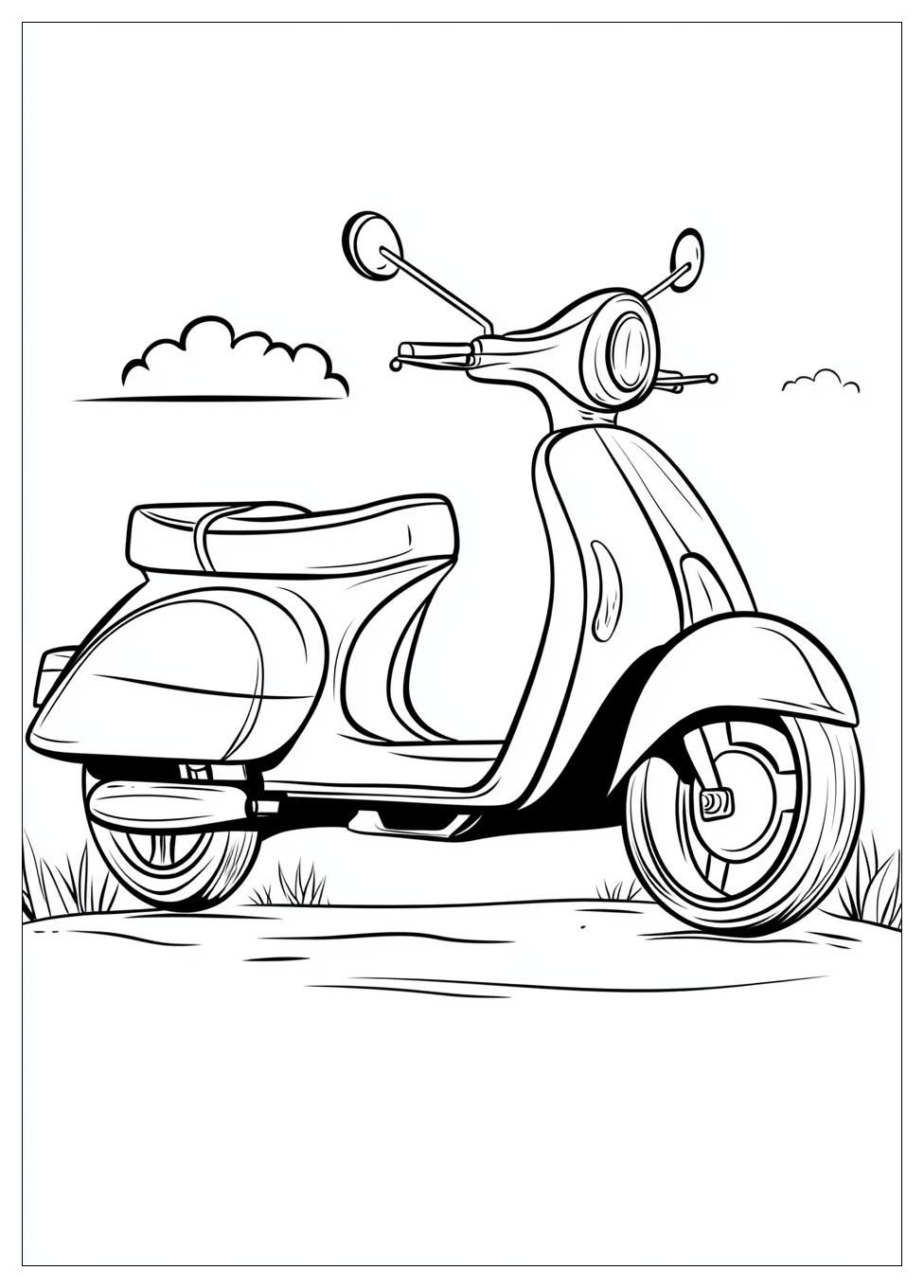 Free Printable Scooter Coloring Pages 1 Scooter Coloring Pages-1